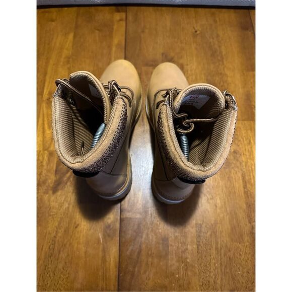 Ecco Red Womens Nubuck Leather Tan Block Platform Boots Rhinestone Womens 8 - Picture 7 of 12